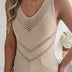 Top ajustado (bodycon), chaleco de punto